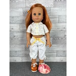 Gotz Kassandra Doll 17 Inch Red Hair Poseable Summer Outfit TAGGED GERMAN